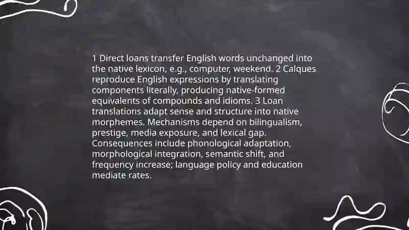 Loanwords and Borrowings: Influence of English on Native Language 3