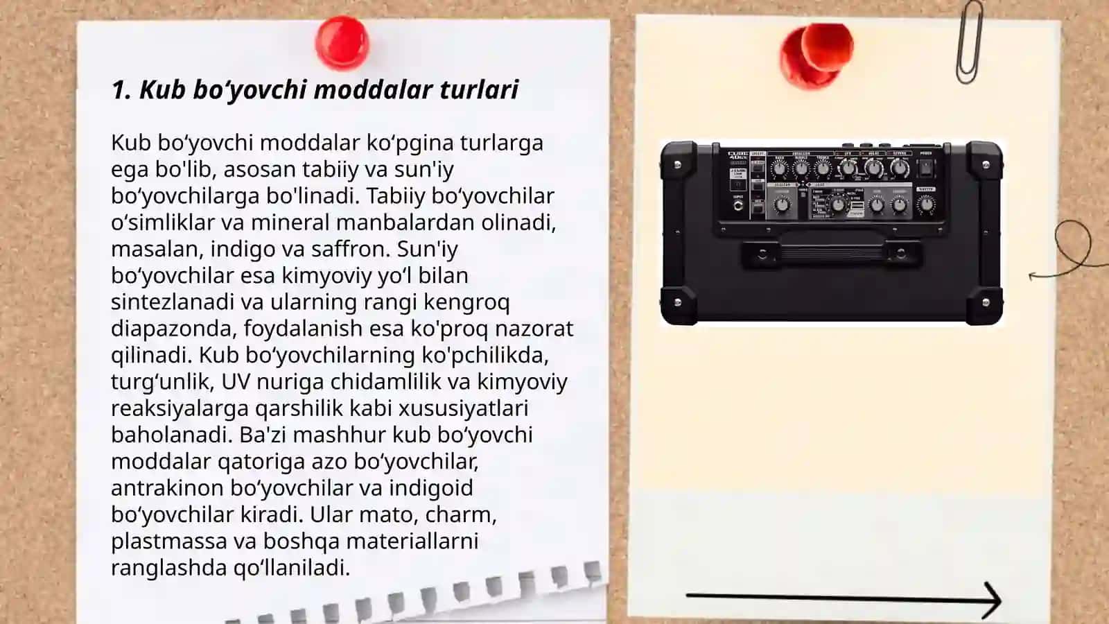 Kub boʻyovchi moddalar bilan boʻyash texnologiyasi 3