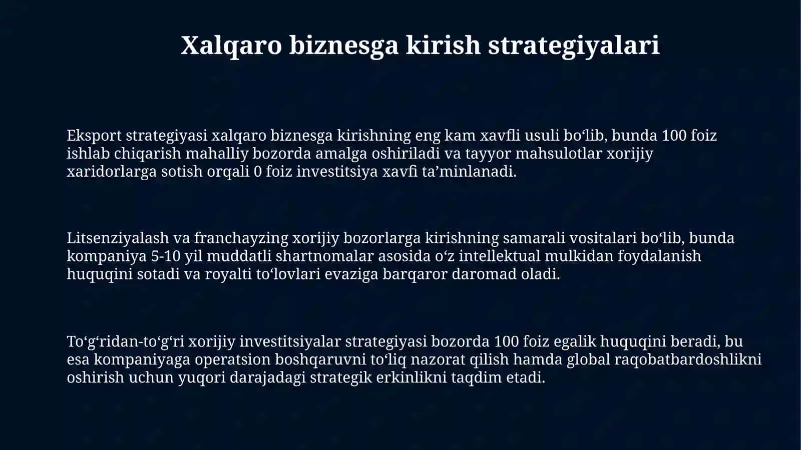 Xalqarobiznesstrategiyalari 3
