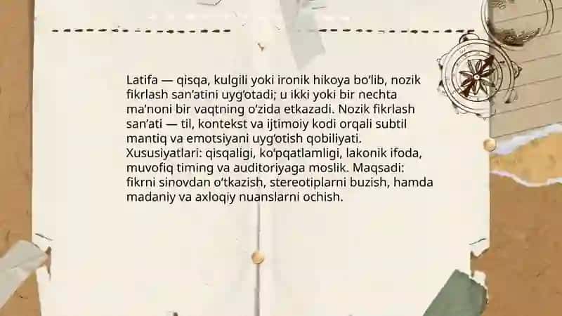 Latifa - nozik fikrlash san'ati 3