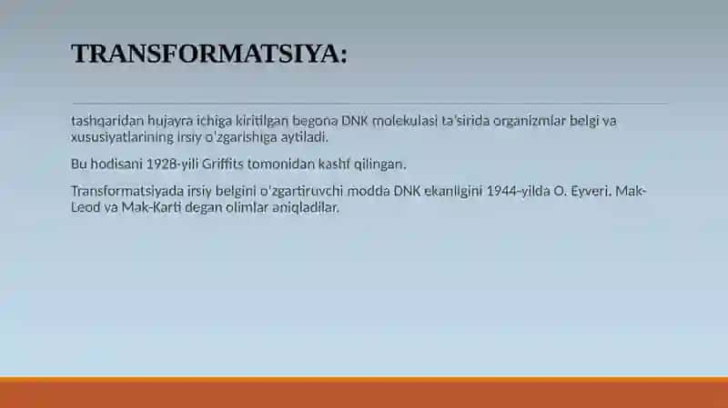 DNKning oqsil biosintezidagi roli 3
