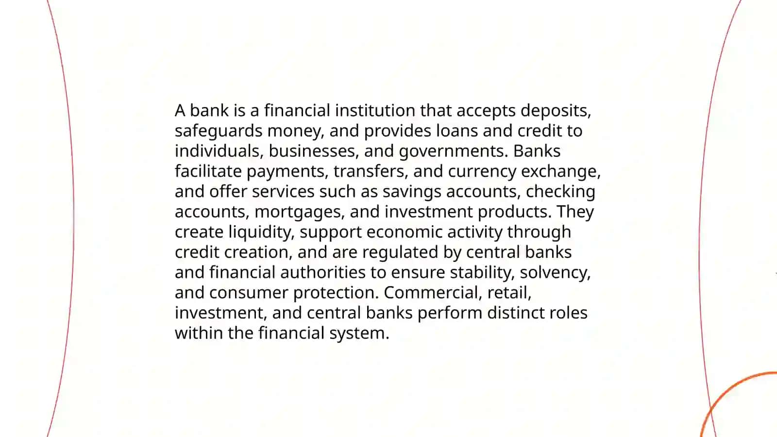 Banks - the basics 3