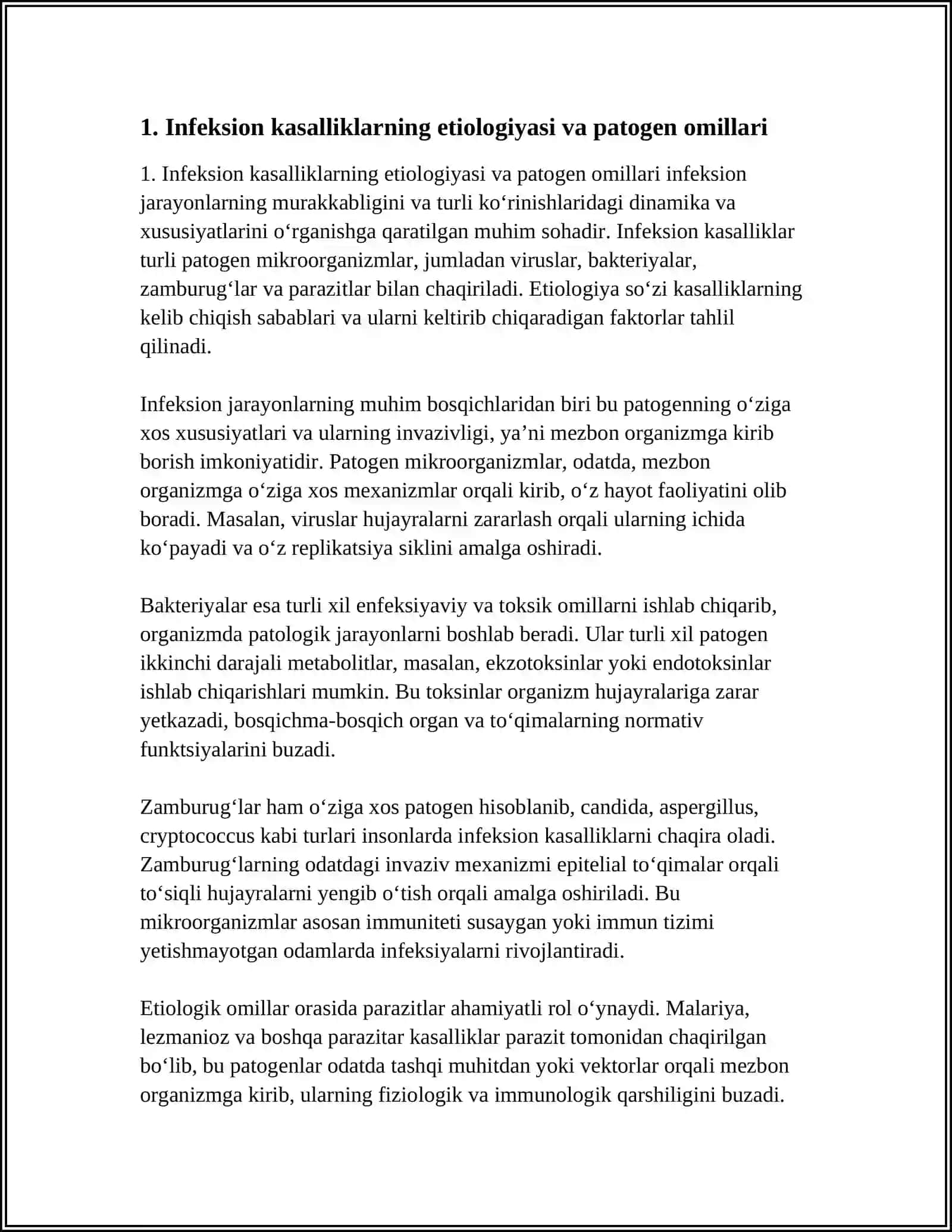 UMUMIY INFEKSION JARAYONLAR 3