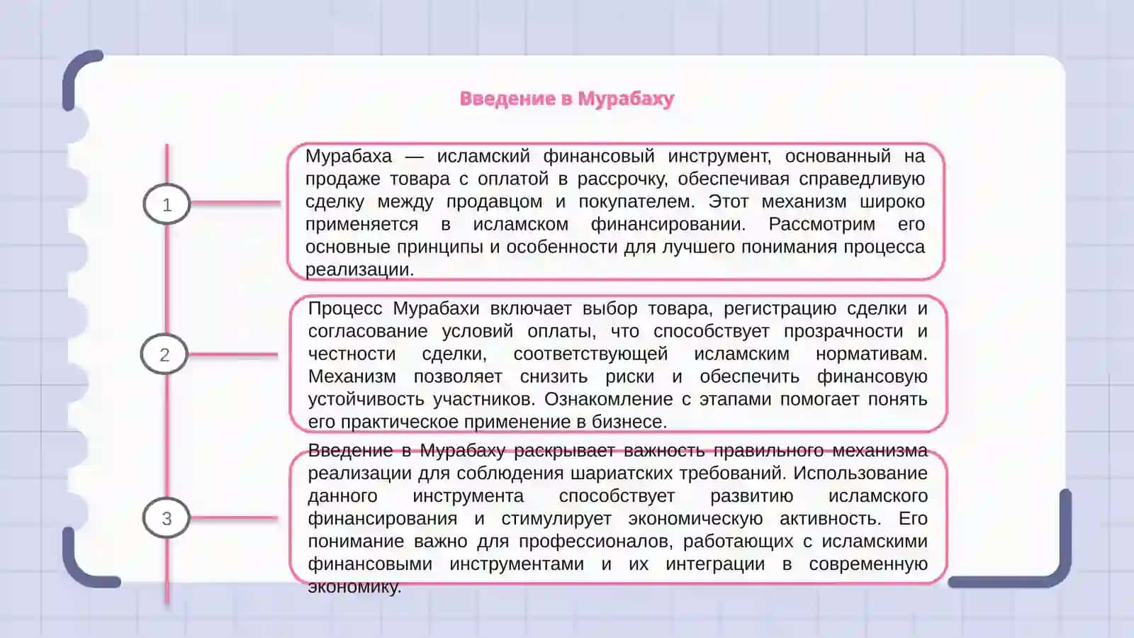 Мурабаха и механизм ее реализации 3