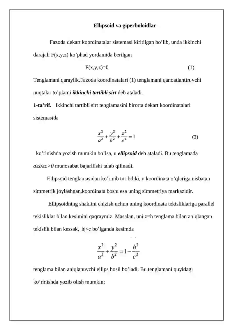 ANALITIK GEOMETRIYA KURSI 3