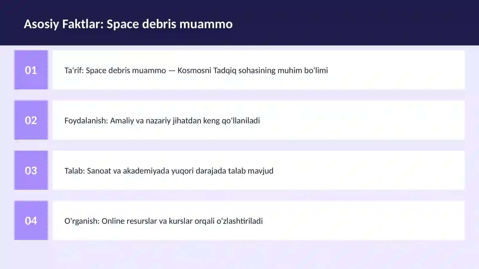 Space debris muammo 3