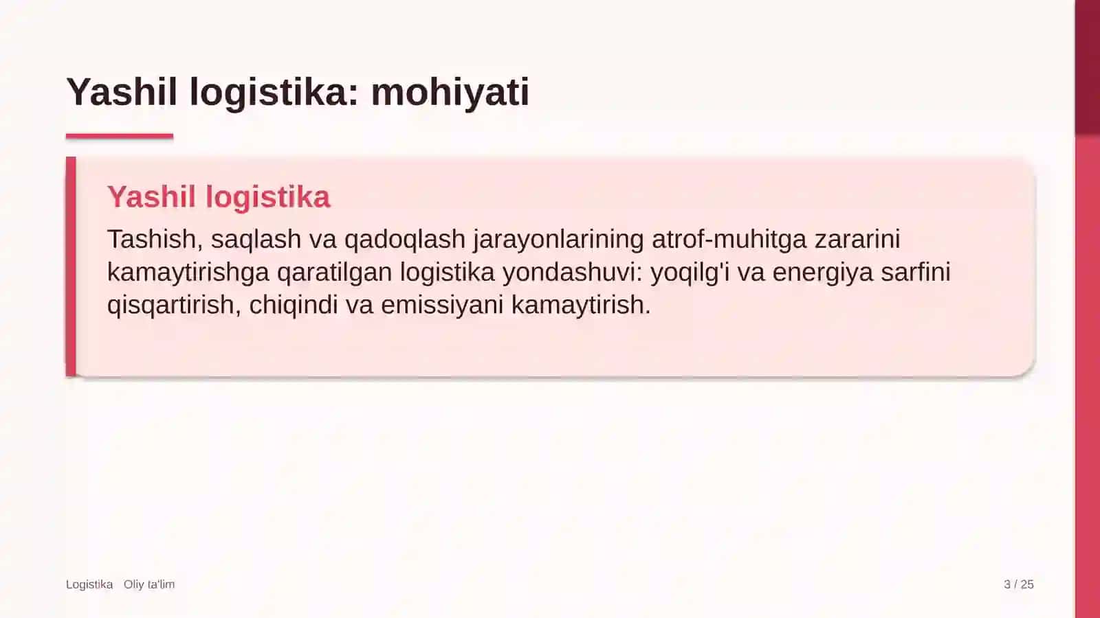 Bolalar turizmida yashil logistika 3