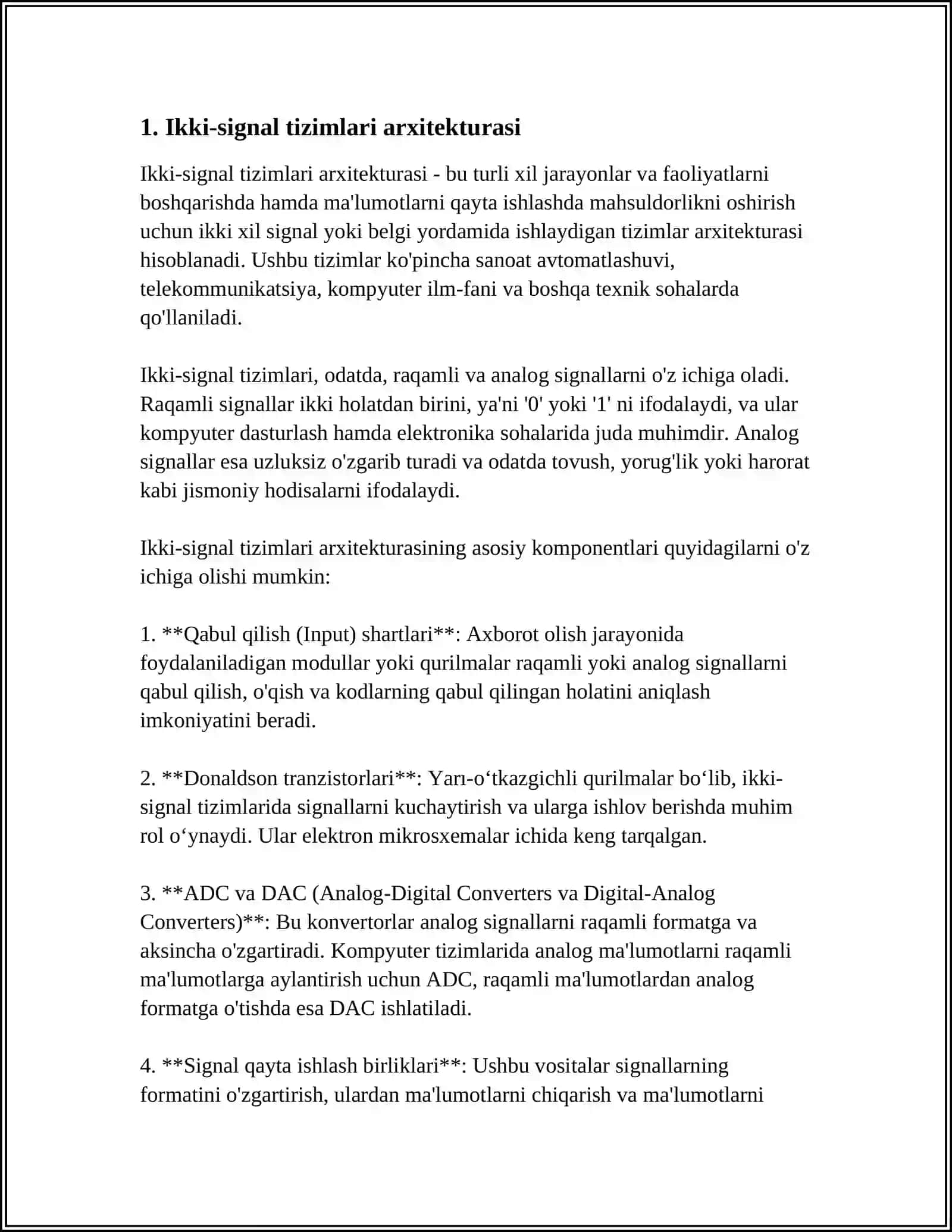 2-SIGNAL TIZIMI MARKAZLARI 3