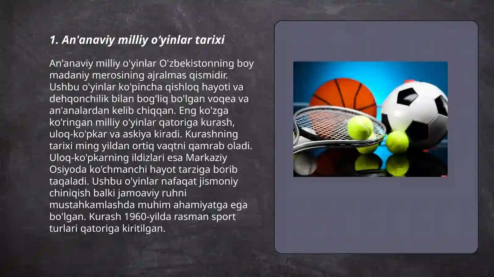 Zamonaviy milliy harakatli oʻyinlar turkumlari 3