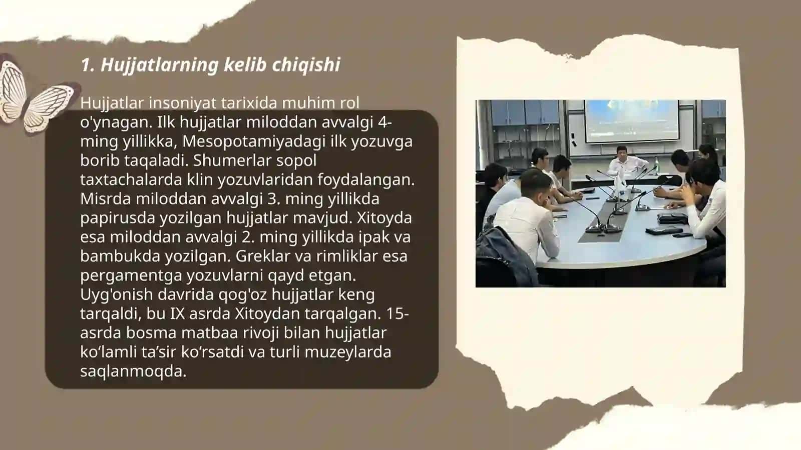 Hujjatlarning paydo bo‘lishi va tarixi 3