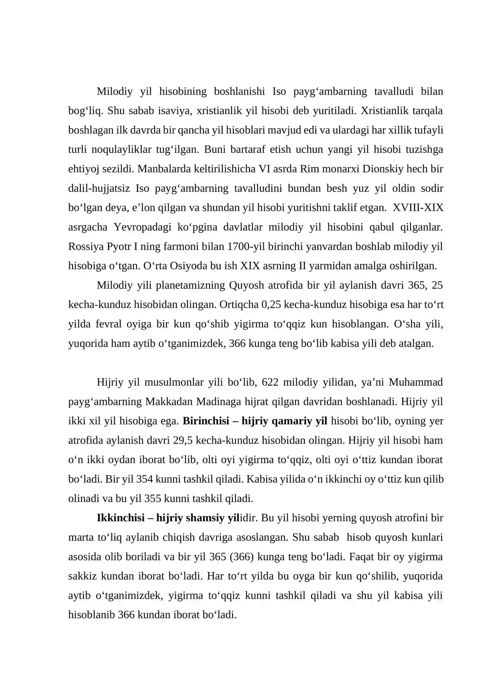 YANGI VA ESKI YIL HISOBI. MUCHAL HISOBI 3