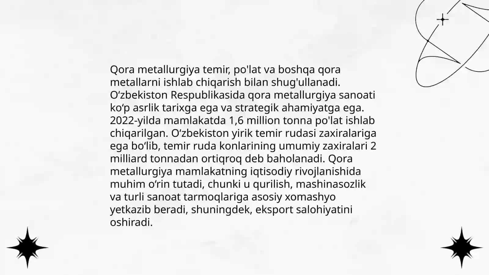 Qora va rangi metallar ishlab chiqarish sanoati 3