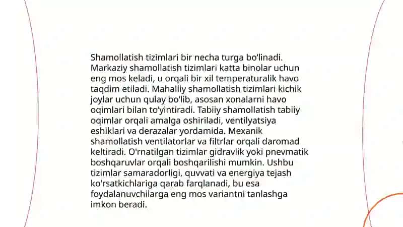 Shamollatish tuzimlari 3