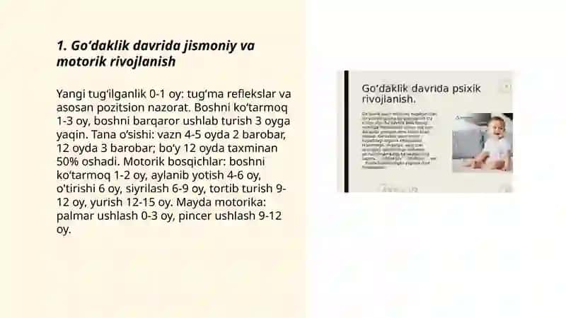 Goʻdaklik davr psixologiyasi 3