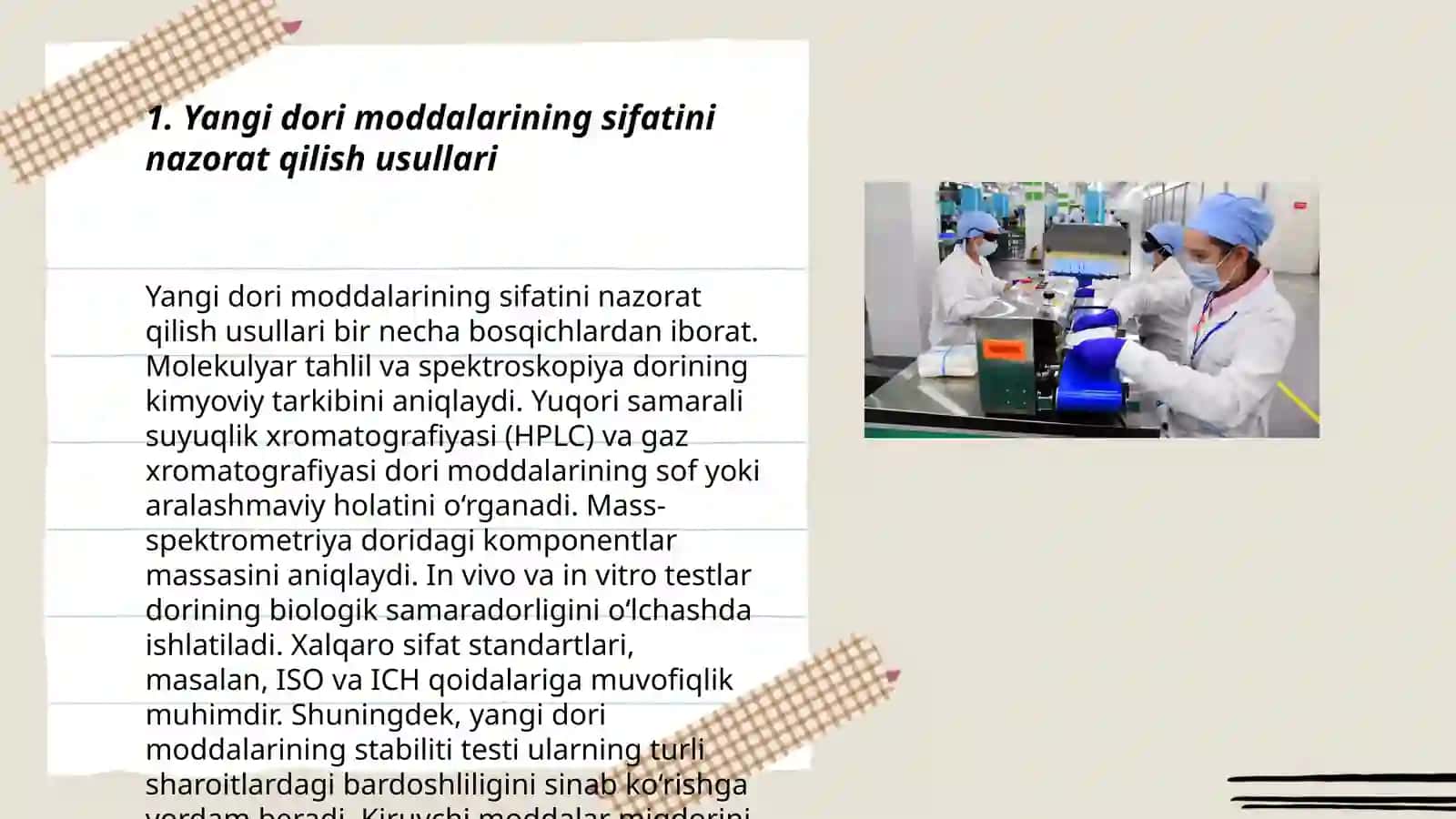 Yangi dori moddalarini ishlab chiqarish texnologiyalari 3