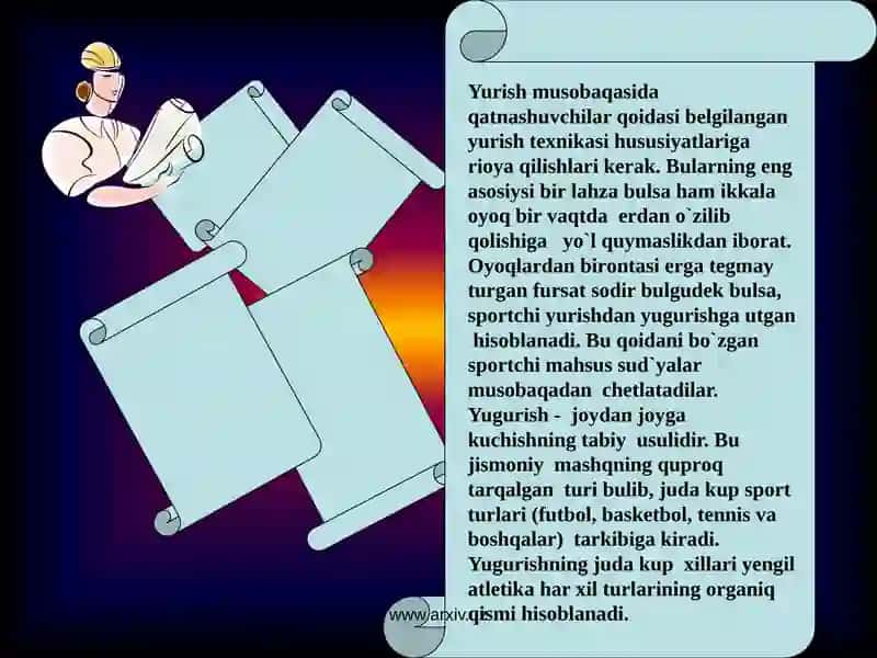 Qisqa masofaga yugurish texnikasi 3