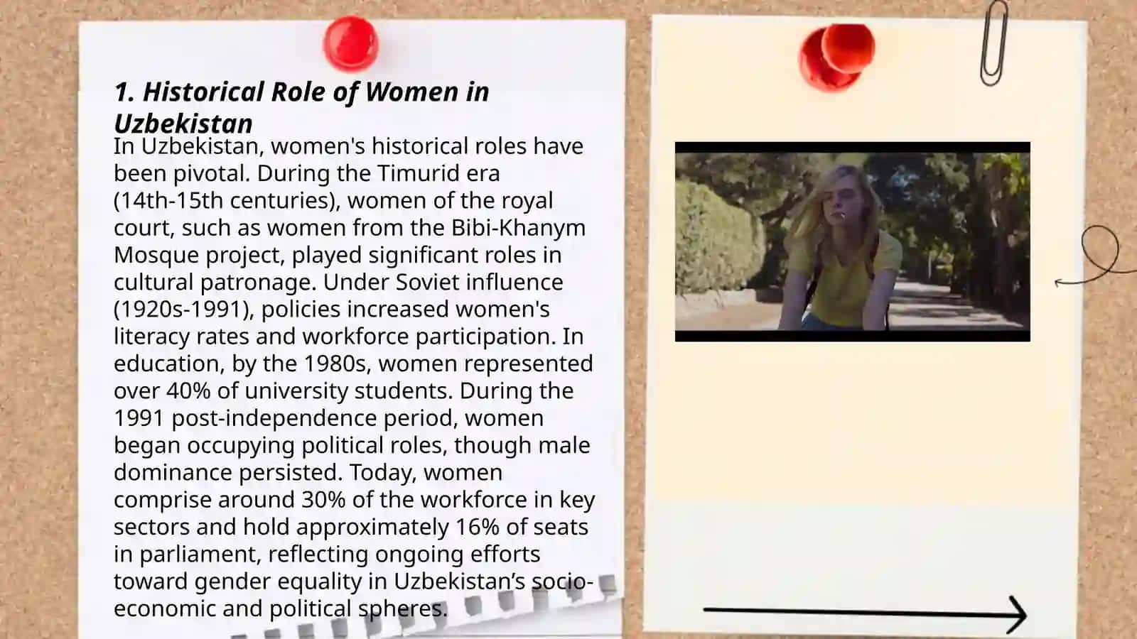 The role women of Uzbekistan 3