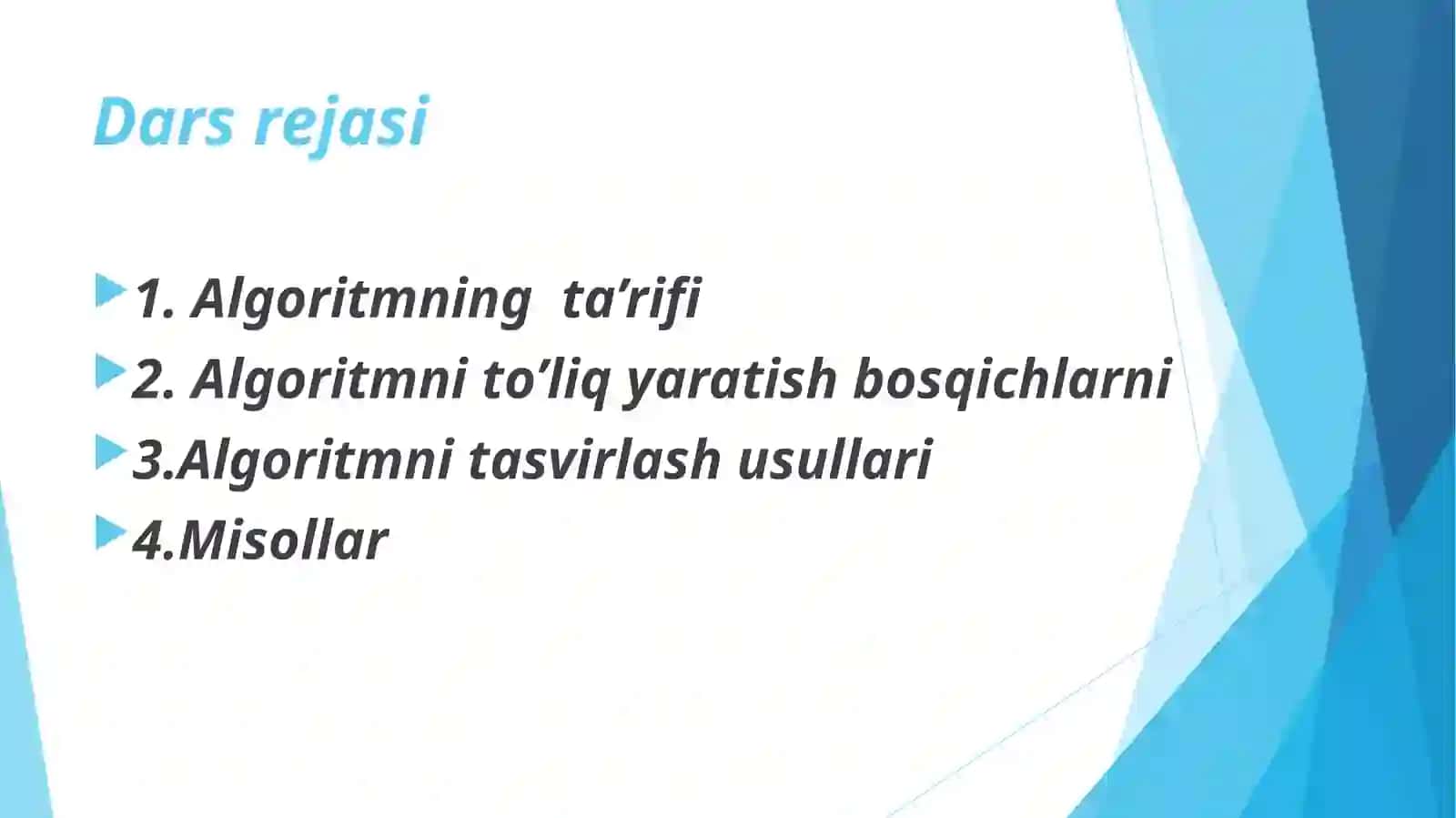 Algoritmlarni loyihalash 3
