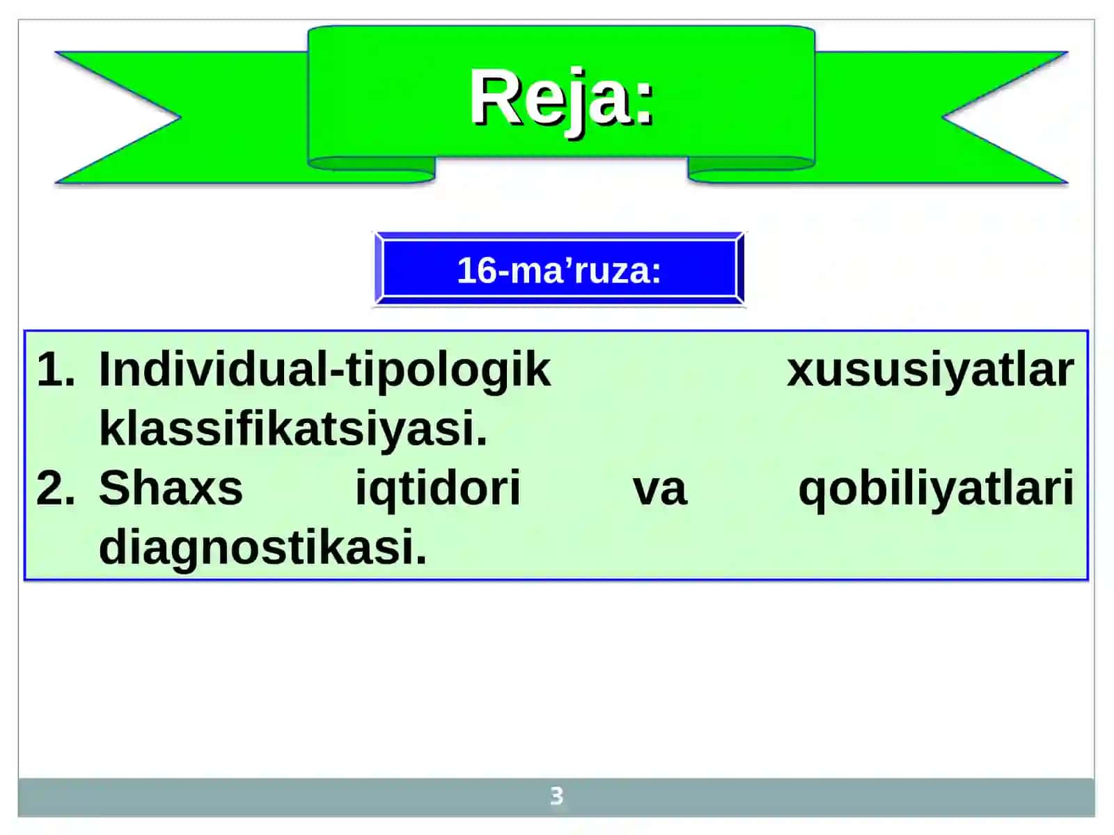 SHAXSNI O`RGANISH METODALARI 3