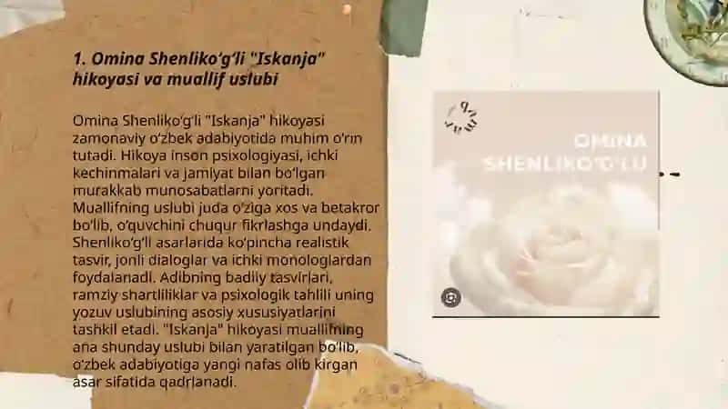Omina Shenliko‘g‘li "Iskanja" 3