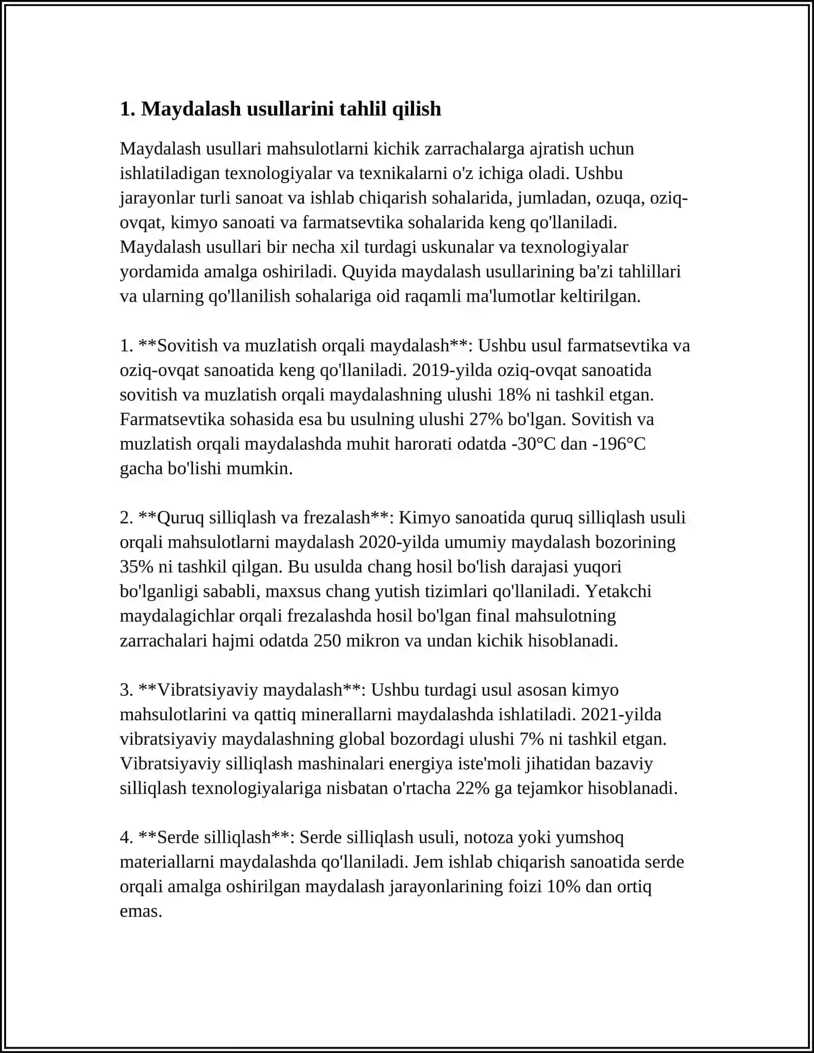 OLTIN TARKIBLI RUDALARNI MAYDALASH VA YANCHISH SXEMASINI TANLASH VA ASOSLASH 3
