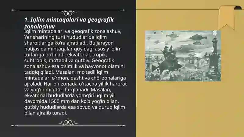 Iqlim mintaqalari va geografik zonalashuv 3