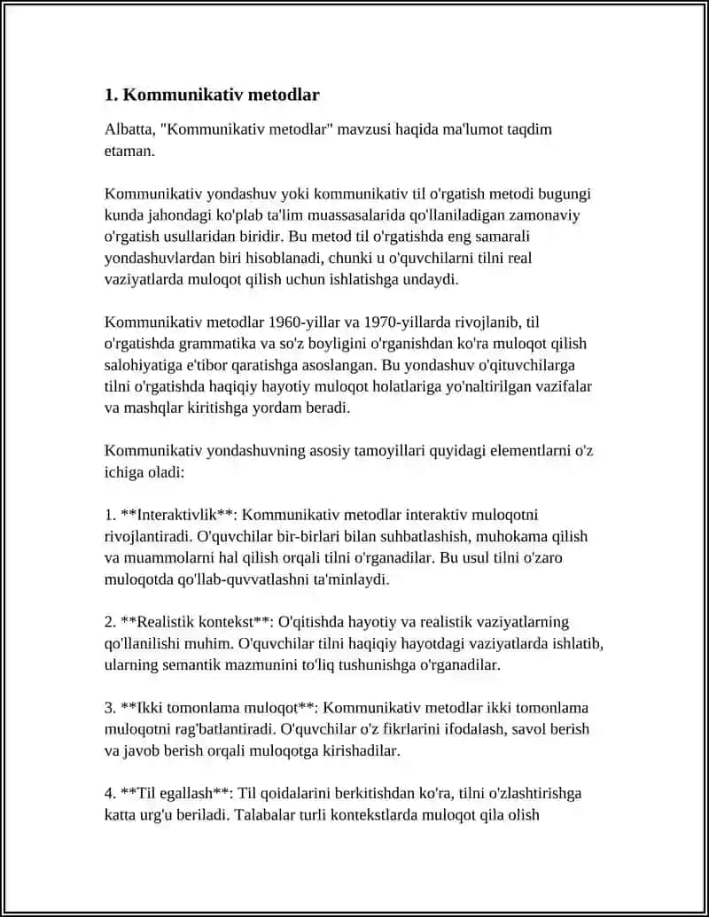 Kommunikativ metodlar 3
