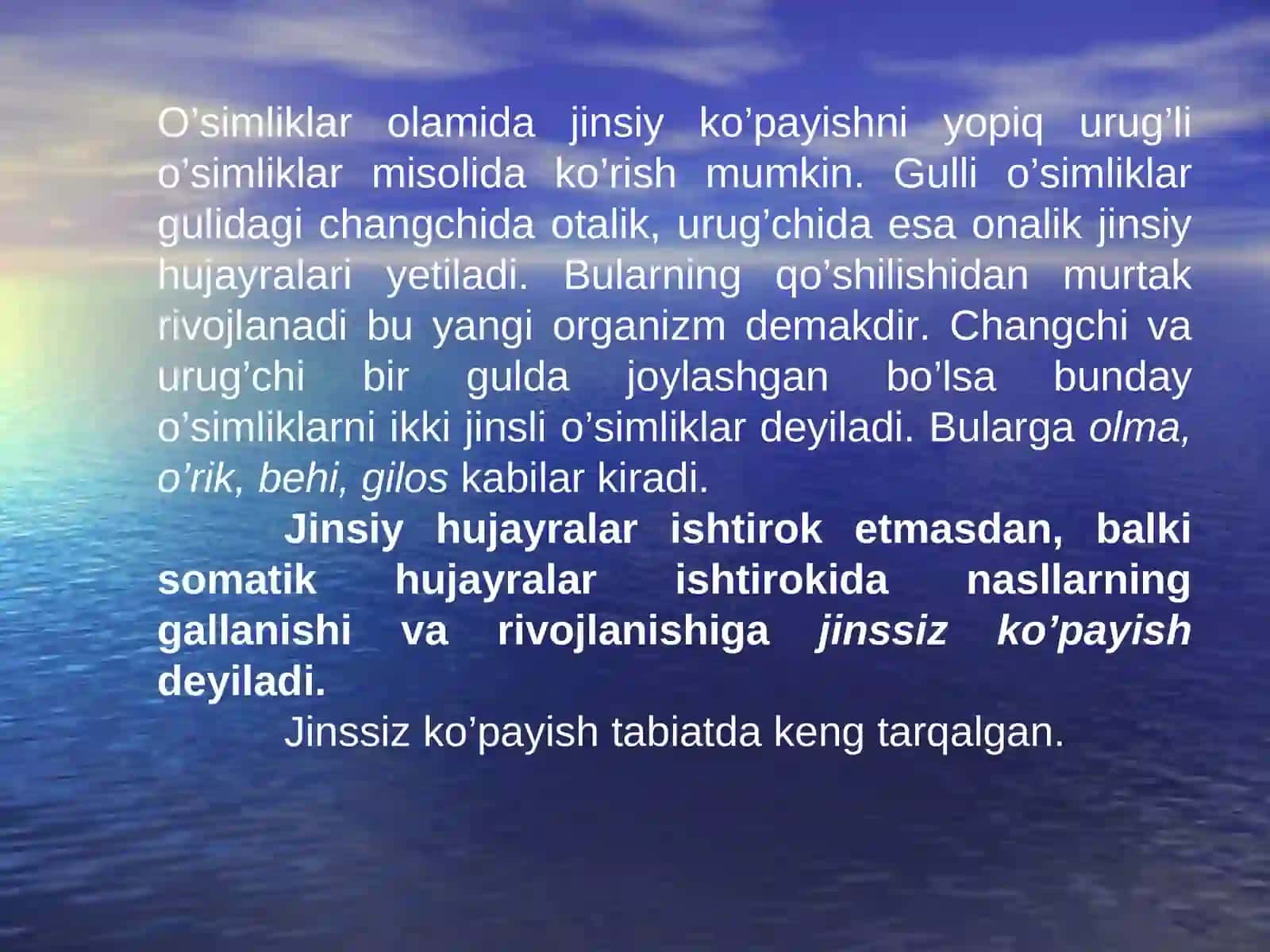 O'SIMLIKLARNI KO'PAYISH USULLARI 3