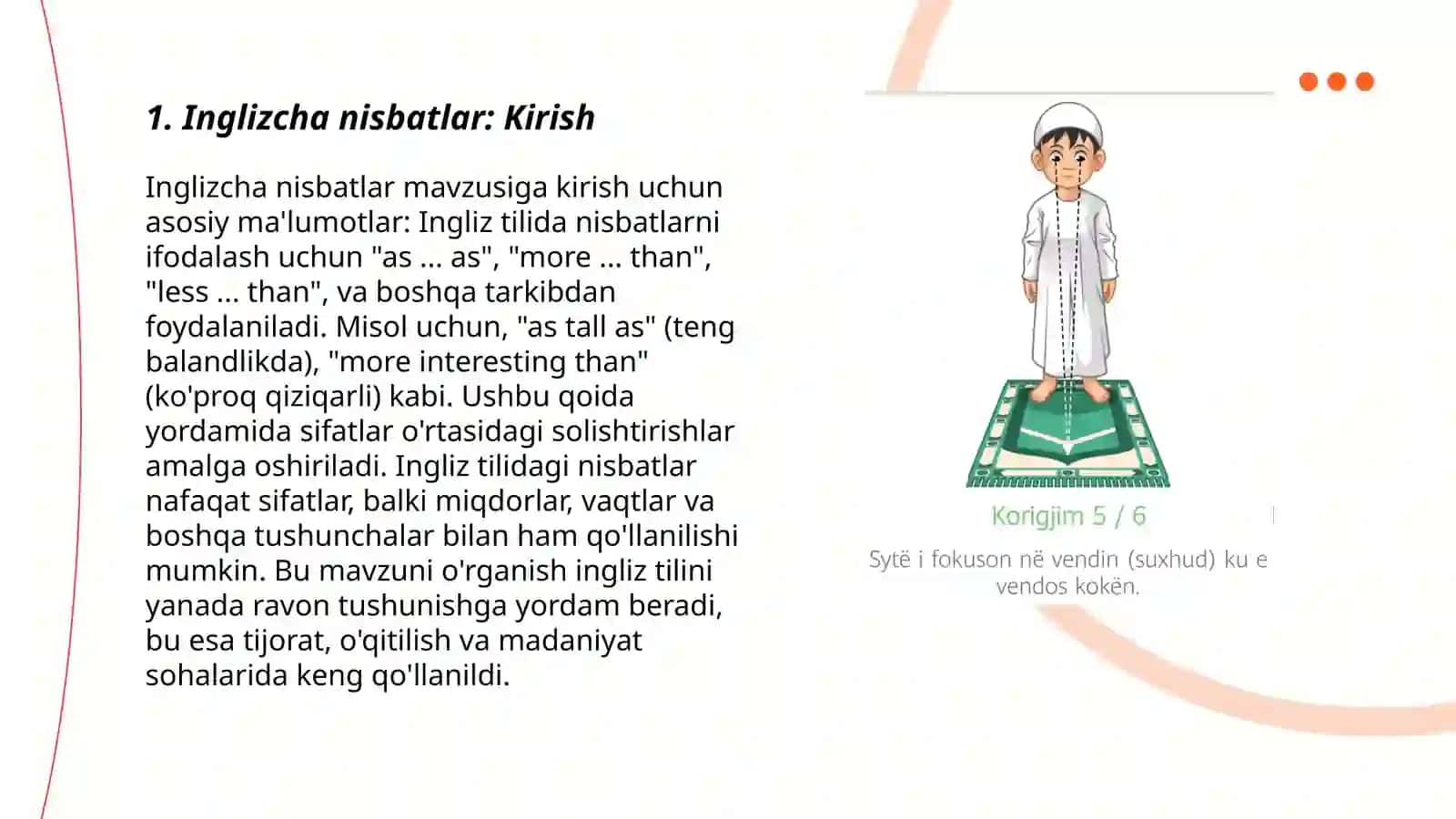 Inglizcha nisbatlar 3