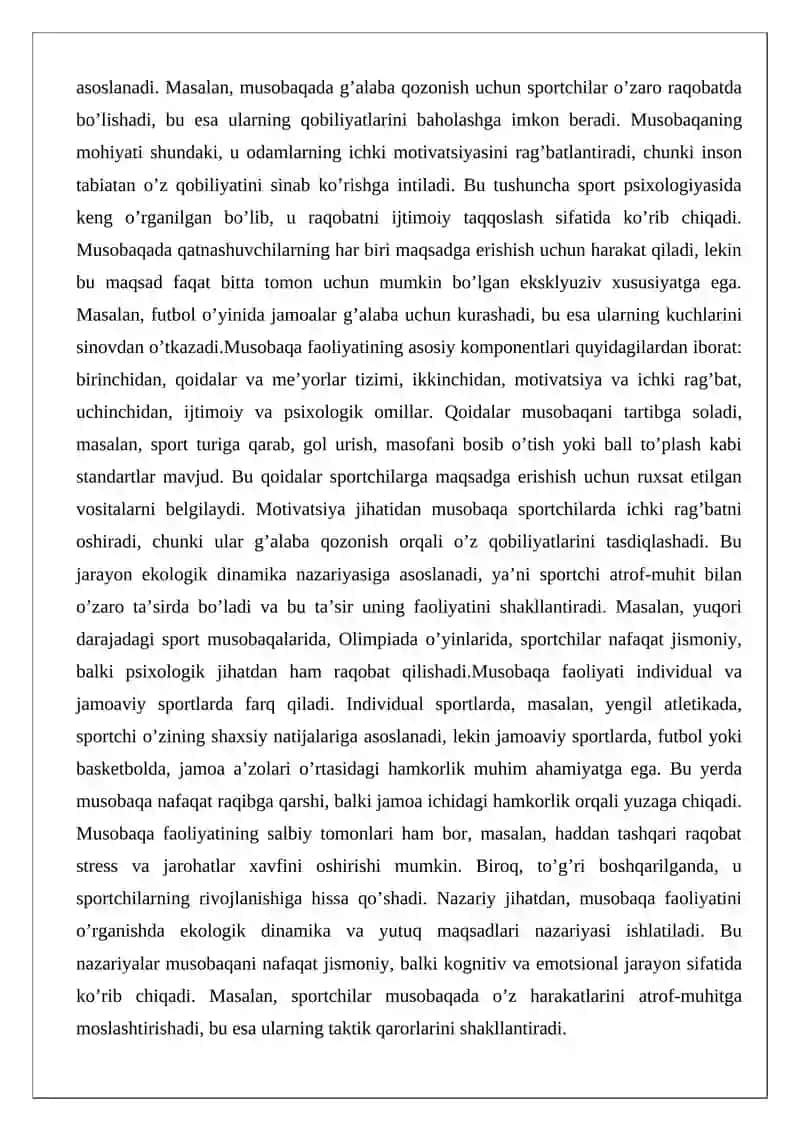 Jamoani musobaqaga tayyorlash va uni boshqarish 3