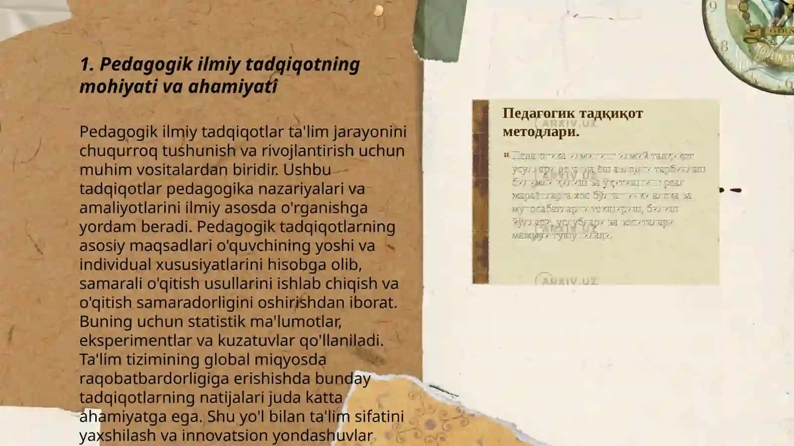 Pedagogikaning ilmiy-tadqiqot metodlari 3