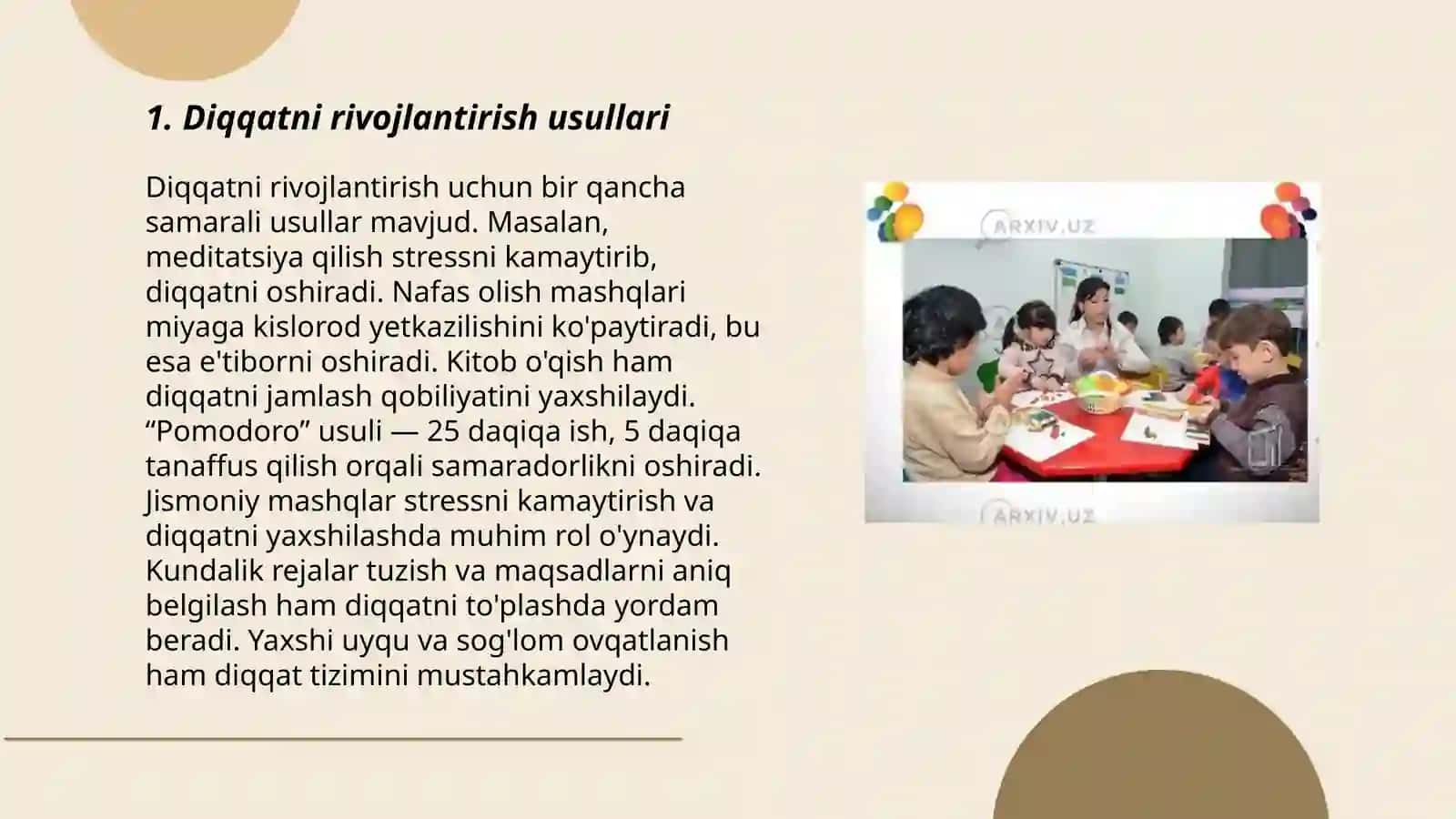 Bolalarda diqqatning rivojlanishi 3
