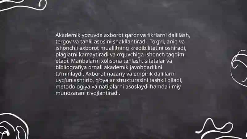 Akademik yozuv va axborot 3