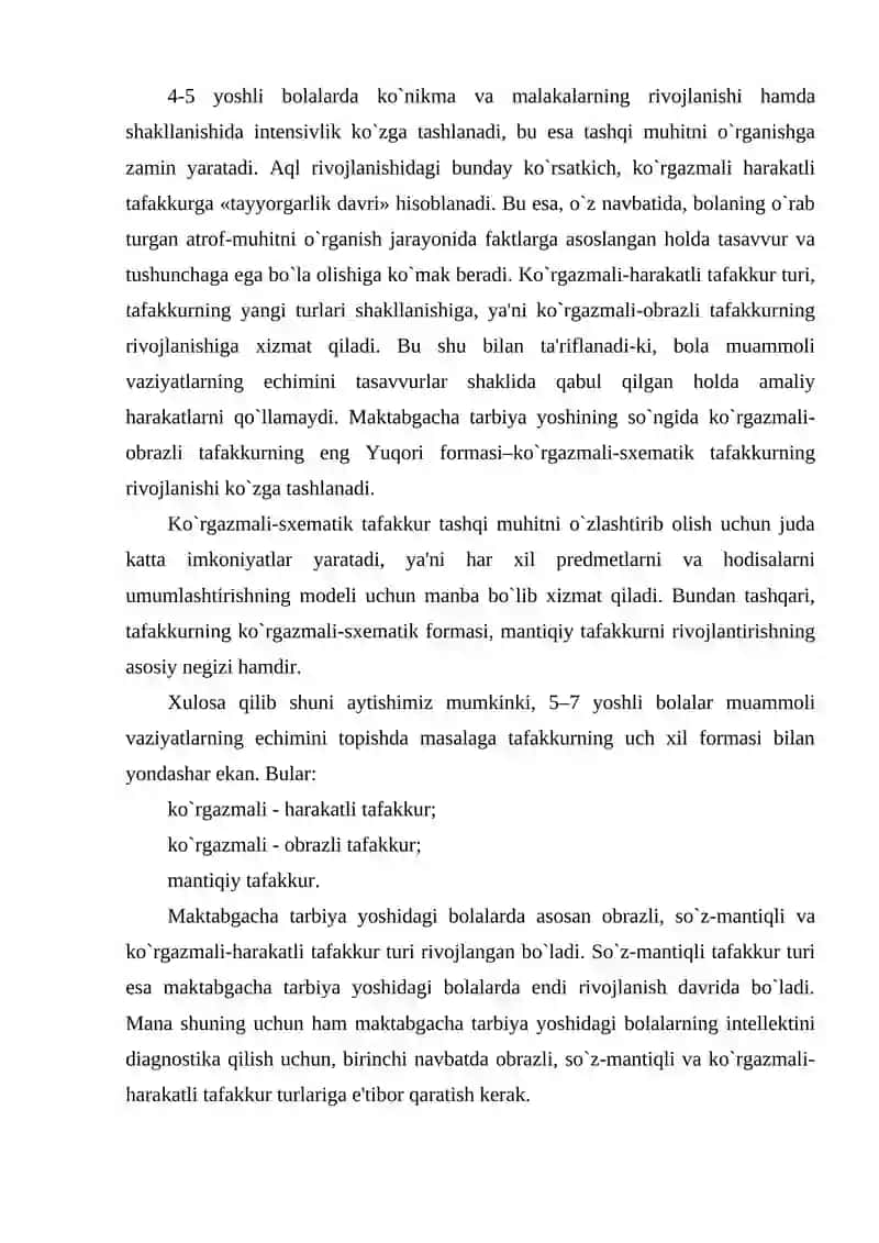 Bolalar tafakkurini diagnostika qilish metodlari 3