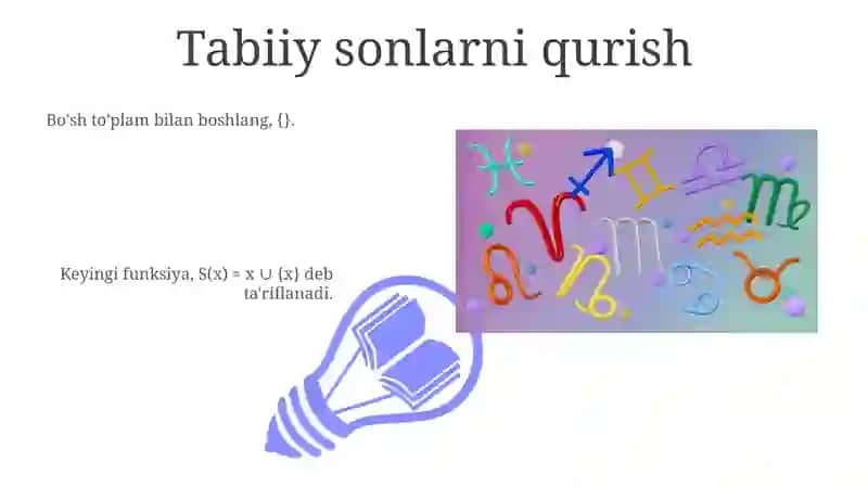 Nomanfiy butun sonlar to'plamini tuzish 3