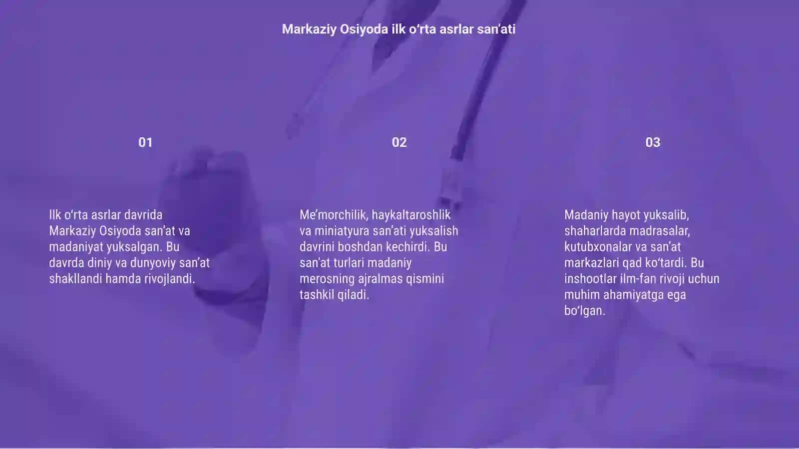 Markaziy osiyo ilk orta asrlar sanati va madaniyati 3