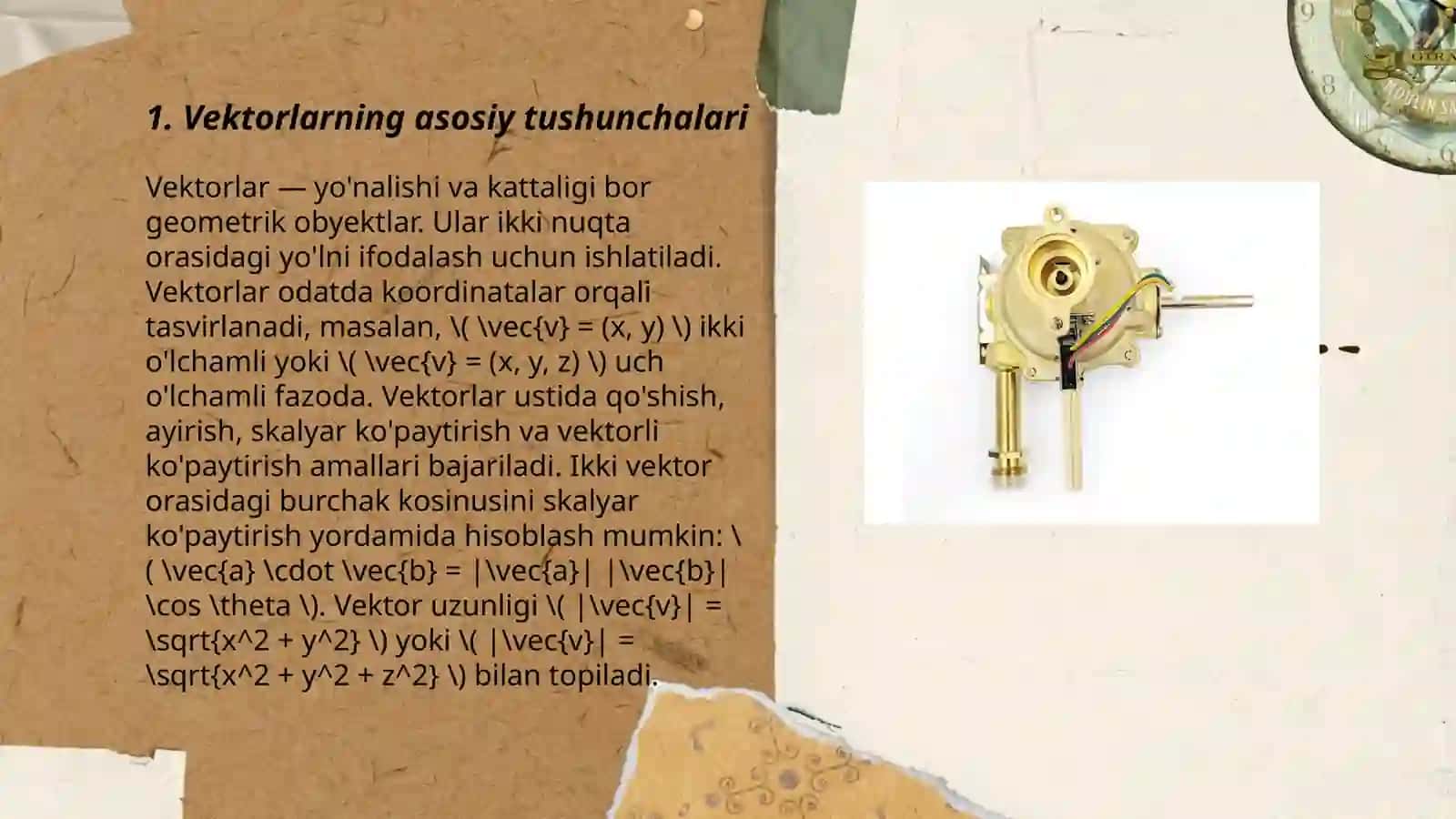 Arifmetik vektor fazo 3