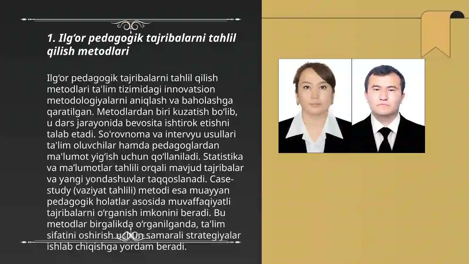 Suvonova Durdonaning taqdimoti 3