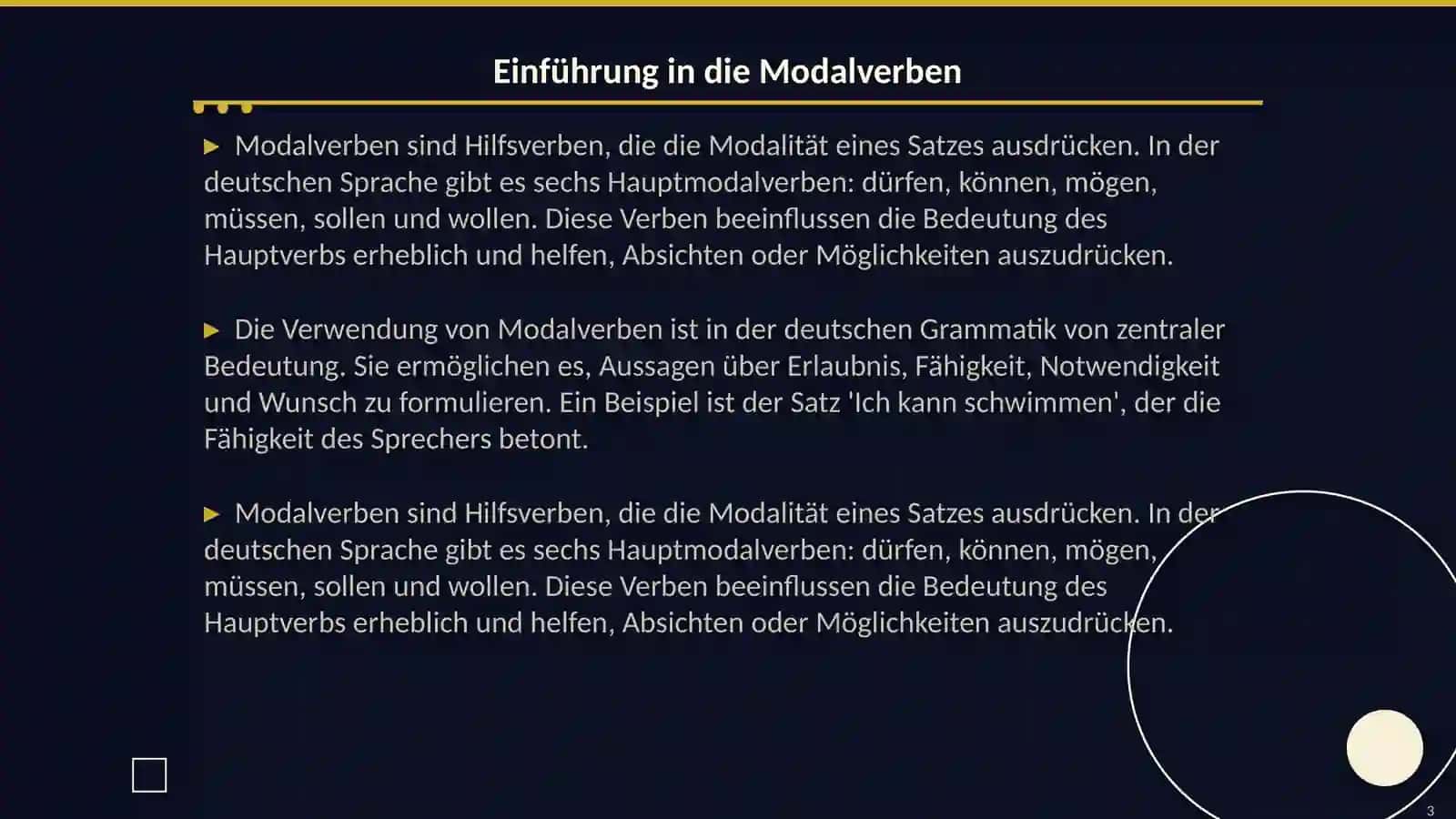 Einführung in die Modalverben 3
