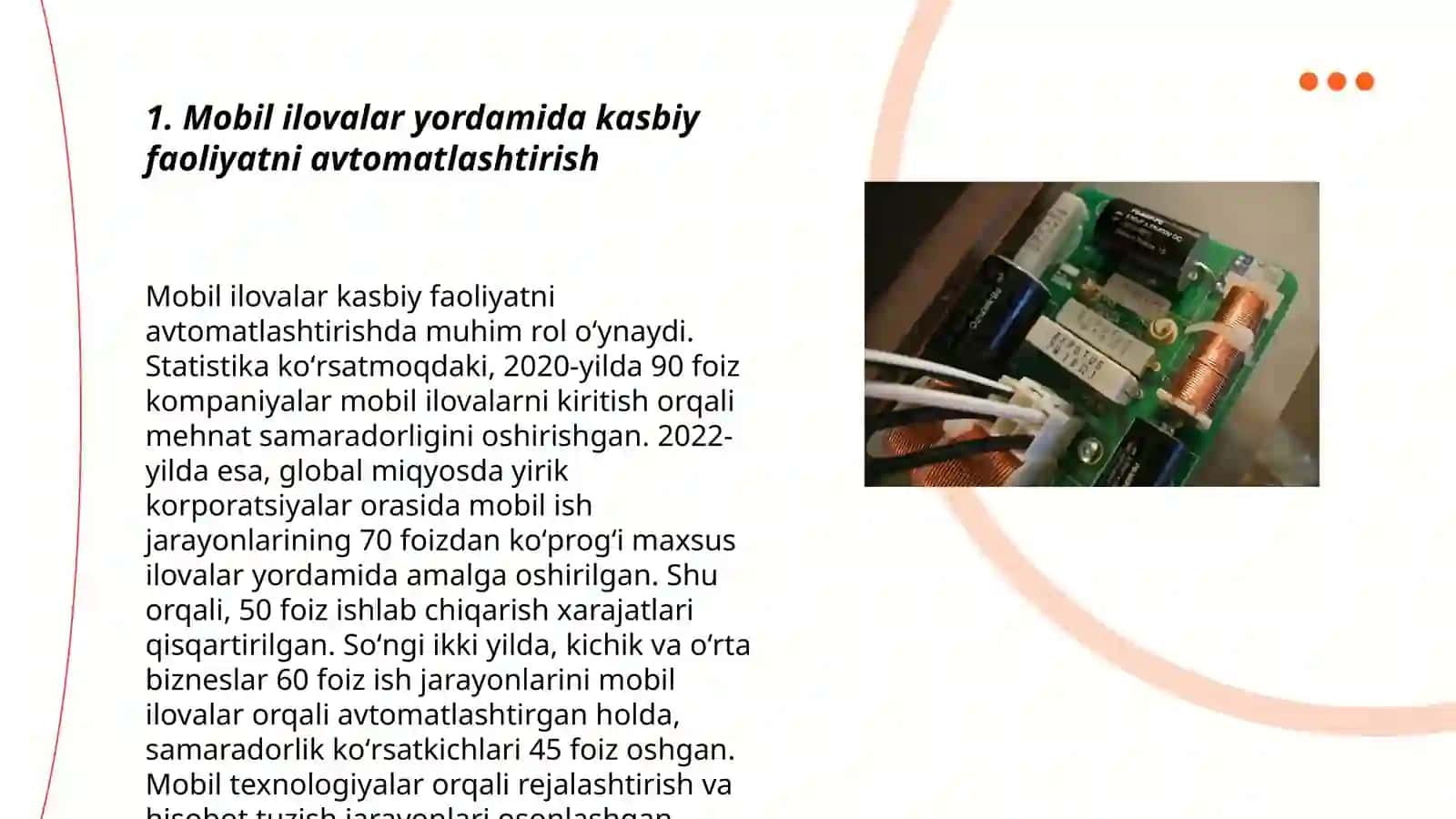Mobil texnologiyalardan foydalanish 3