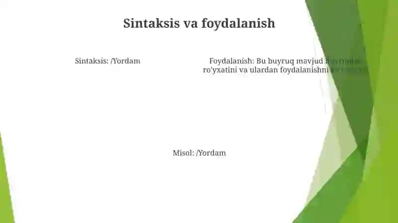 Yordam Markazi 3