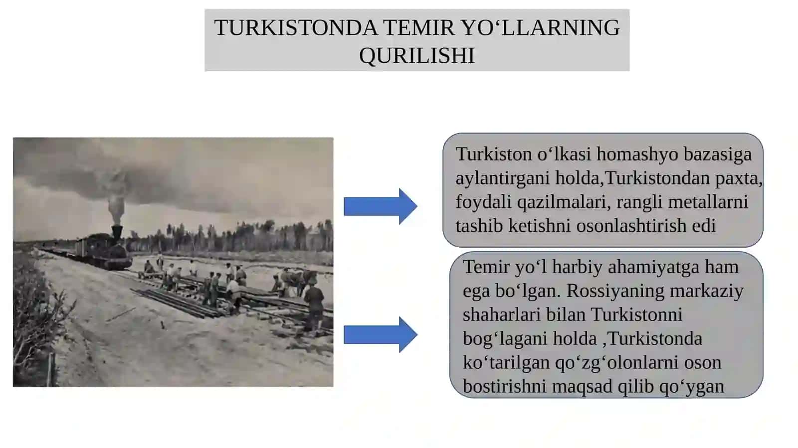 TURKISTON XX ASR BOSHLARIDA (1900-1917 YILLAR). BIRINCHI JAHON URUSHINING TURKISTONGA TASIRI 3