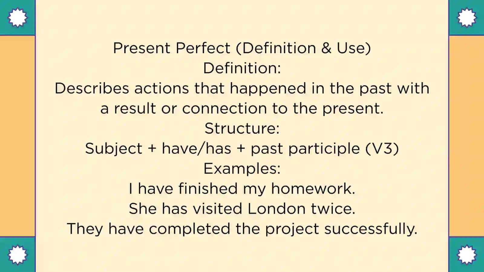 PRESENT PERFECT VS PAST TENSE 3