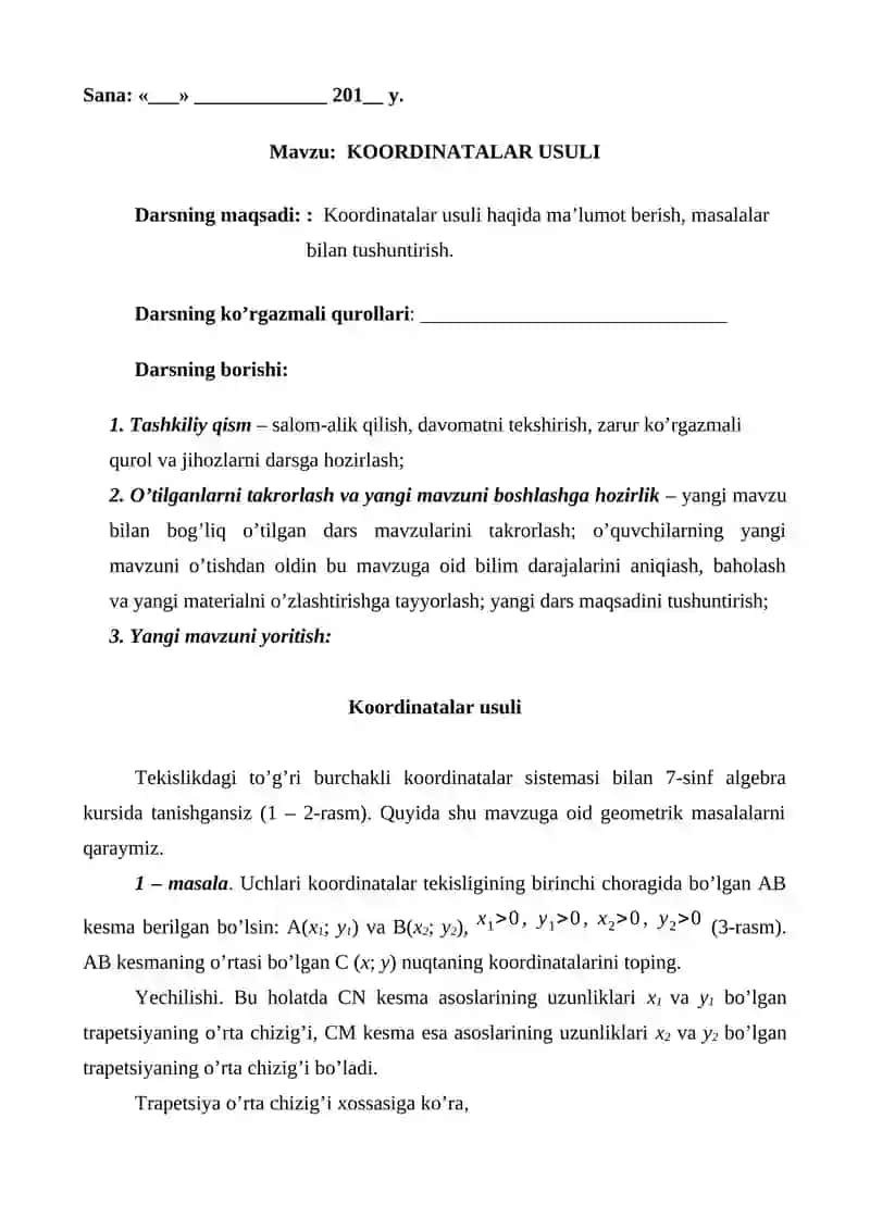 9-sinf geometriya 1-chorak dars ishlanmalari 3