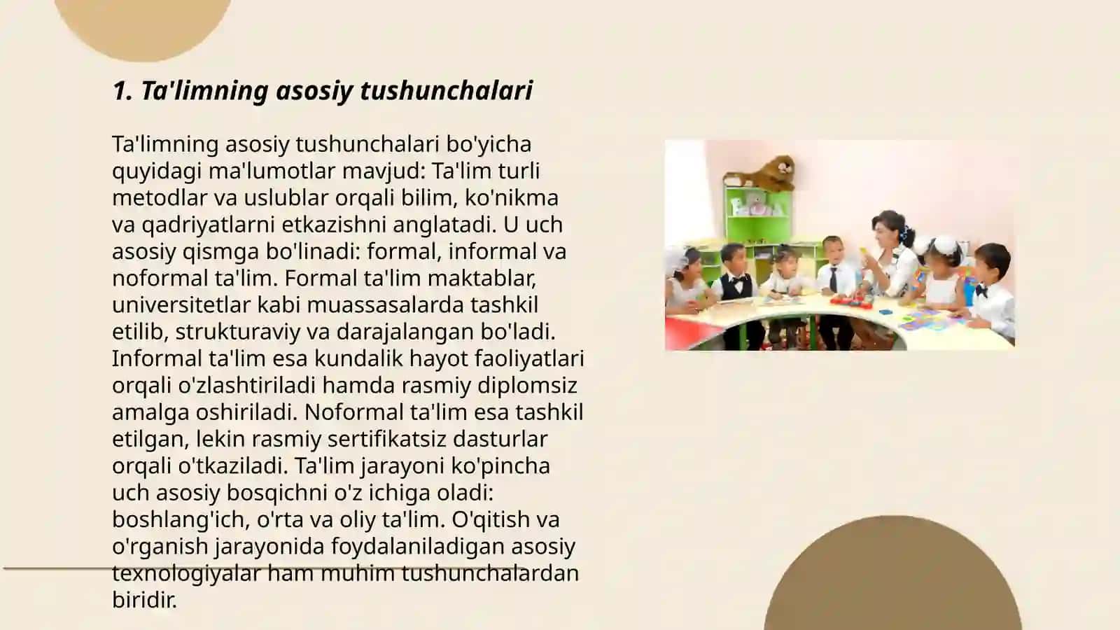Ta'limning asosiy tushunchalari 3