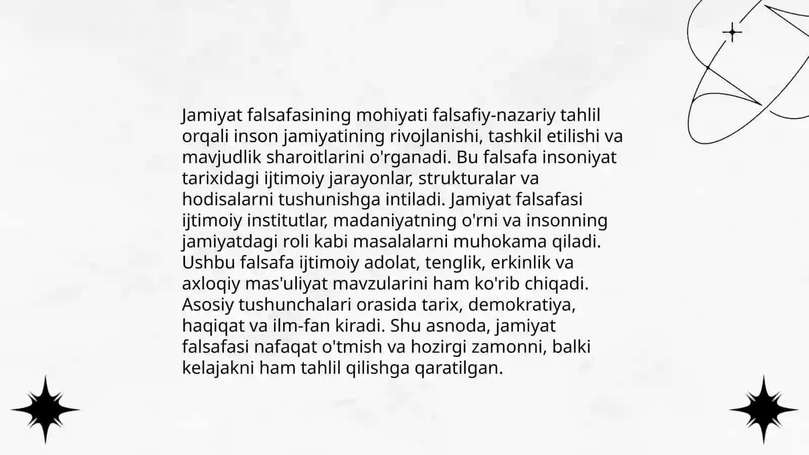 Jamiyat falsafasi 3