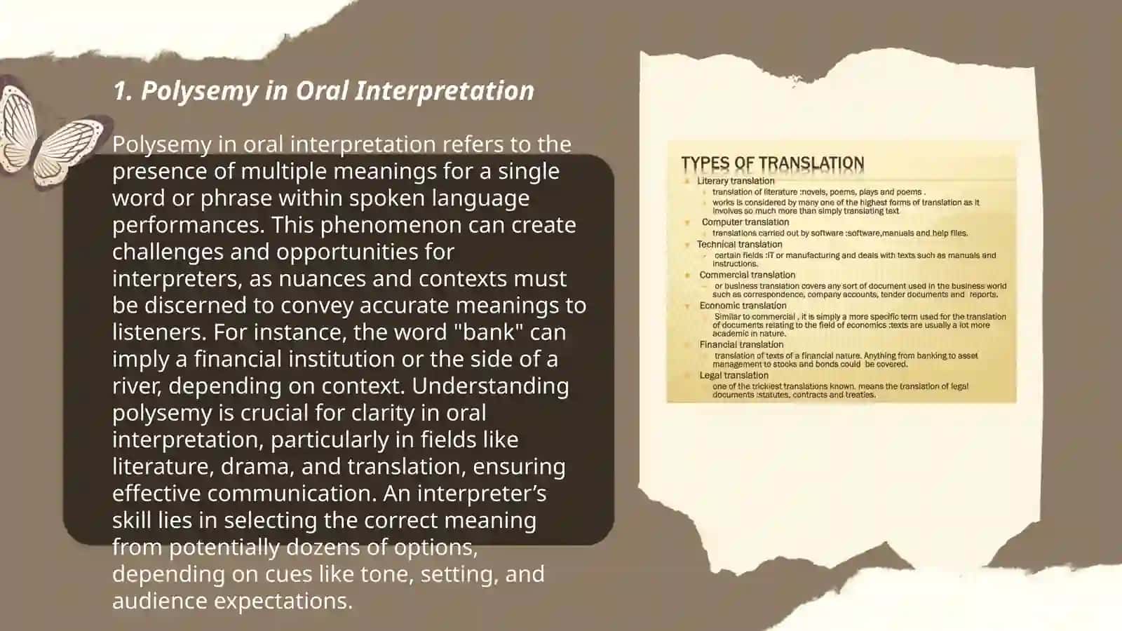 The lexical problems in oral interpretation 3
