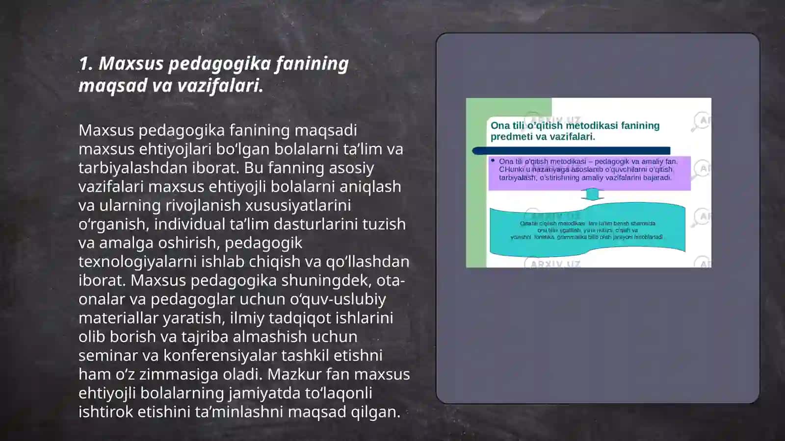 Maxsus pedagogika fanining predmeti 3