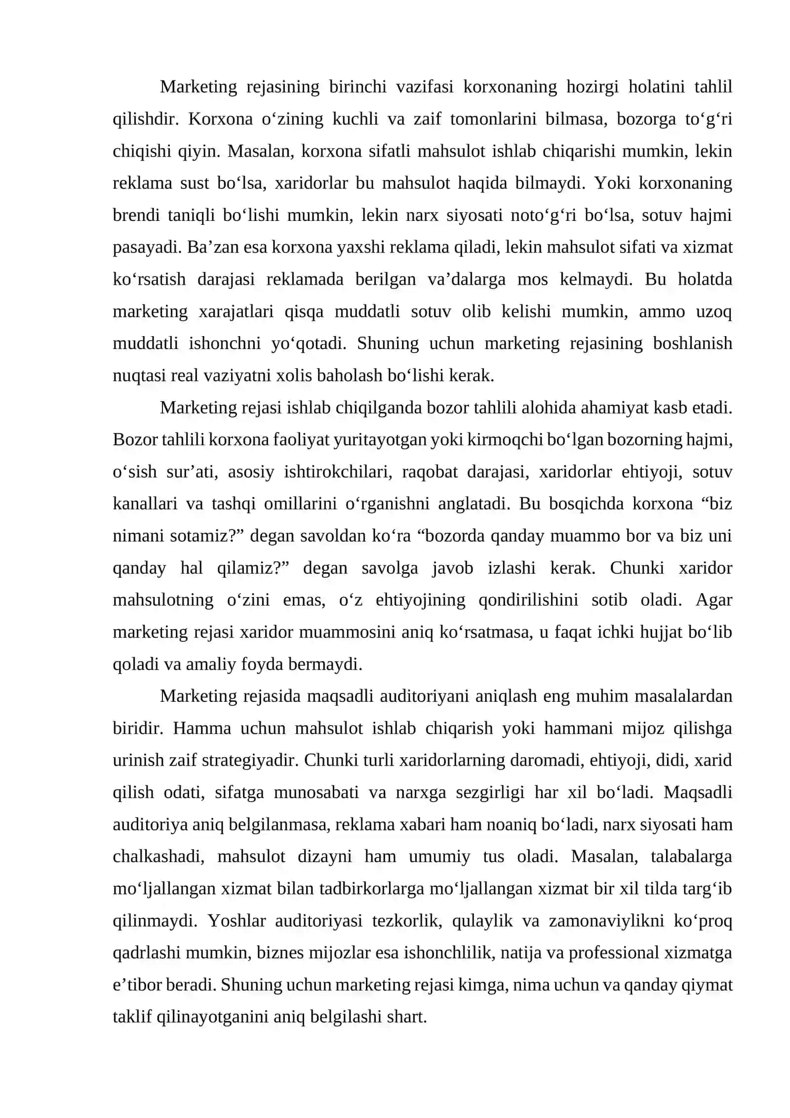 Marketing rejasi va auditi 3