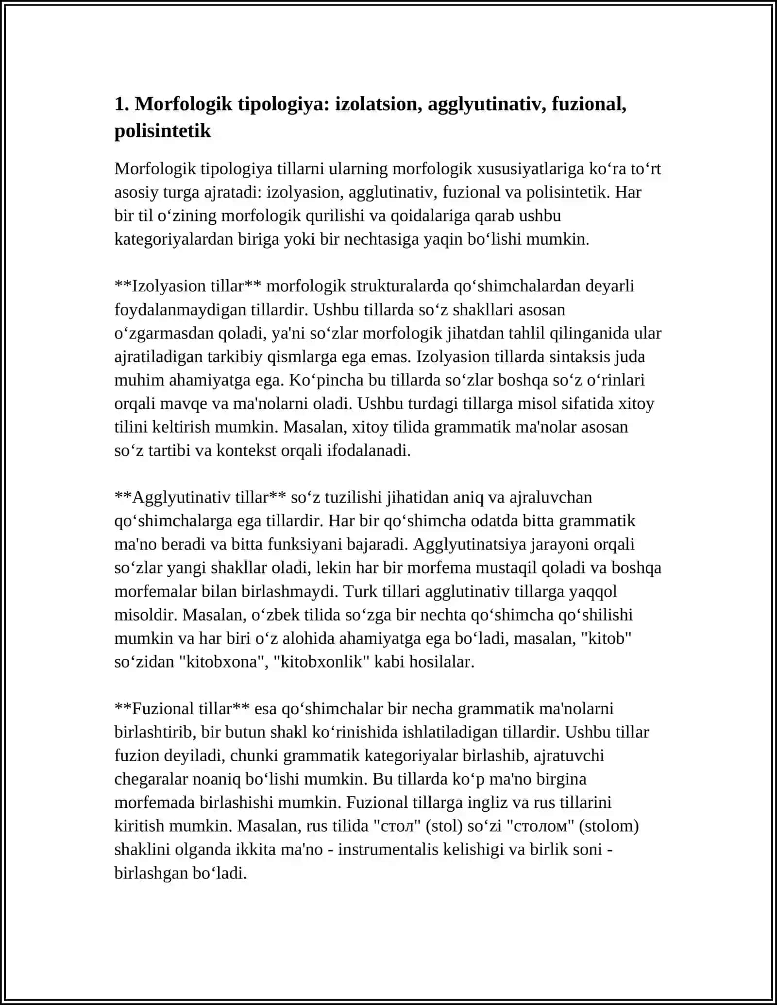 TILLAR TIPOLOGIYASI 3